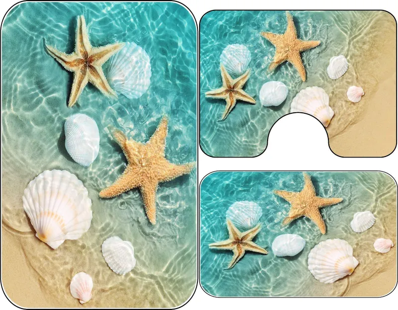 Set 3 Covorase de Baie - Riviera Scoicilor - CVHB002