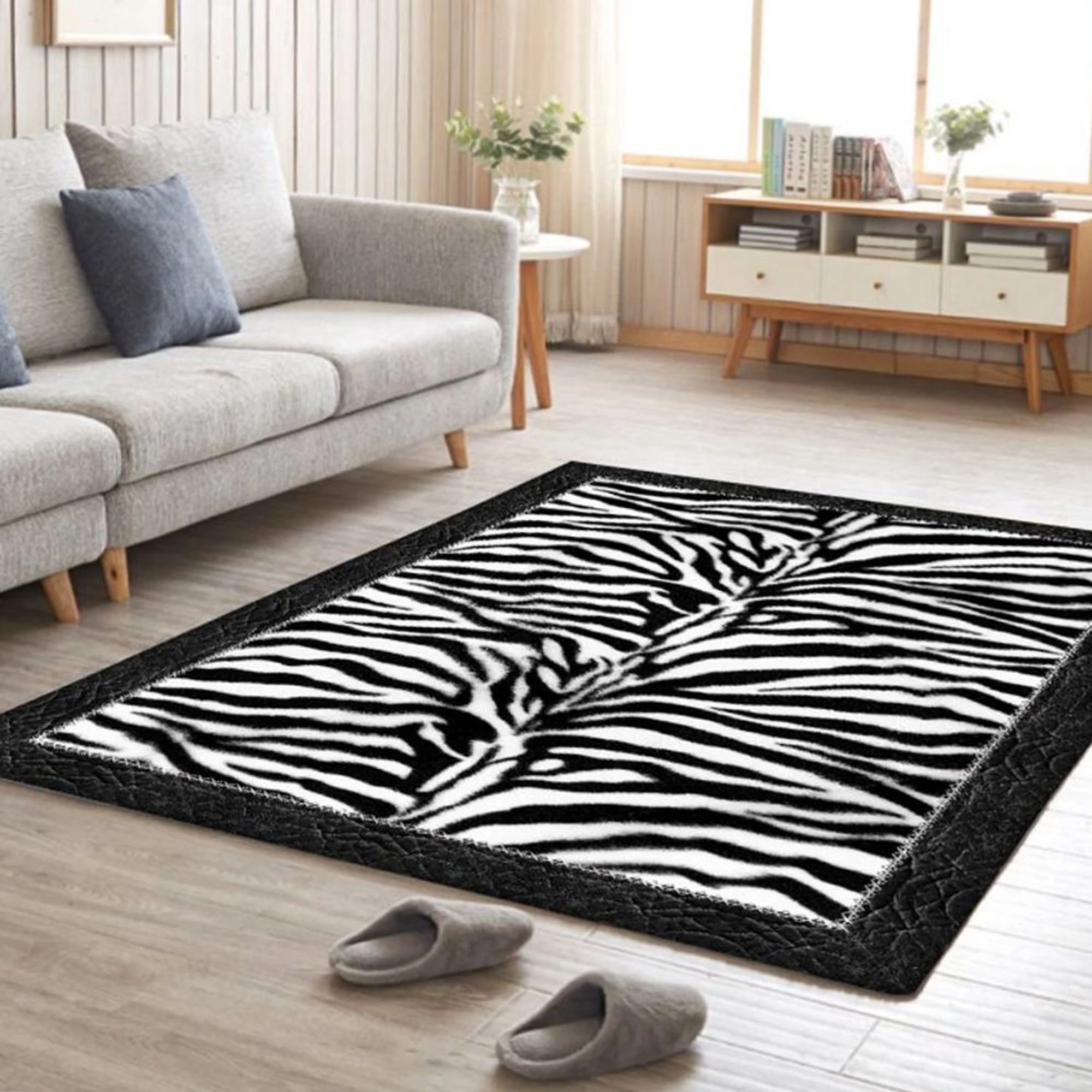 Covor Antiderapant pentru Dormitor 180x280 cm - Zebra - CVHD065_180x280_CVH