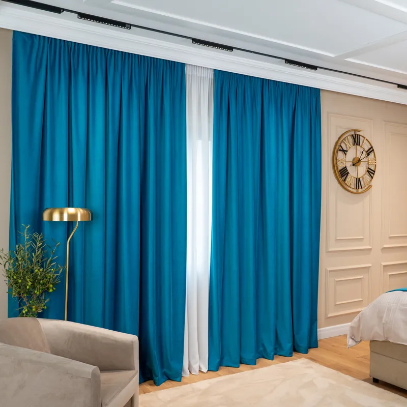 Draperia Ducesei din Catifea Nobilă, Blue Turcoaz - CPV17_PLC