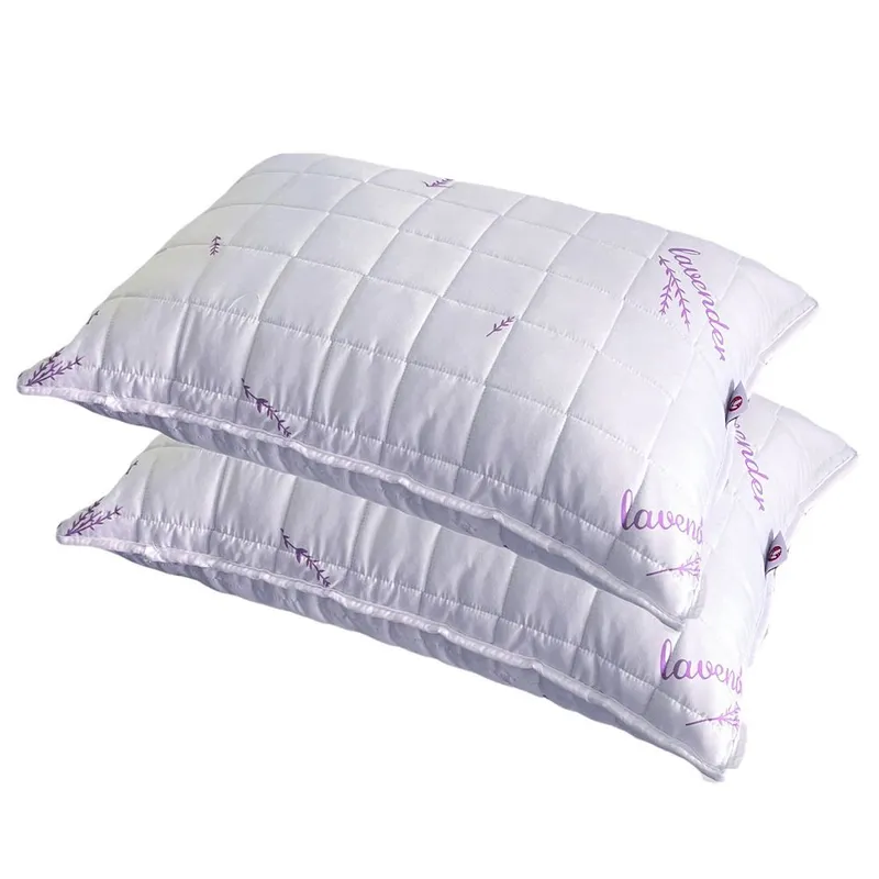 Set 2 Perne Matlasate Harnicuta®, 50x70 cm, Hypo-Alergice, cu Săculeți de Lavandă în Interior pentru Relaxare și Somn Liniștit, Umplutură Pufoasă și Confort Durabil - PP0024