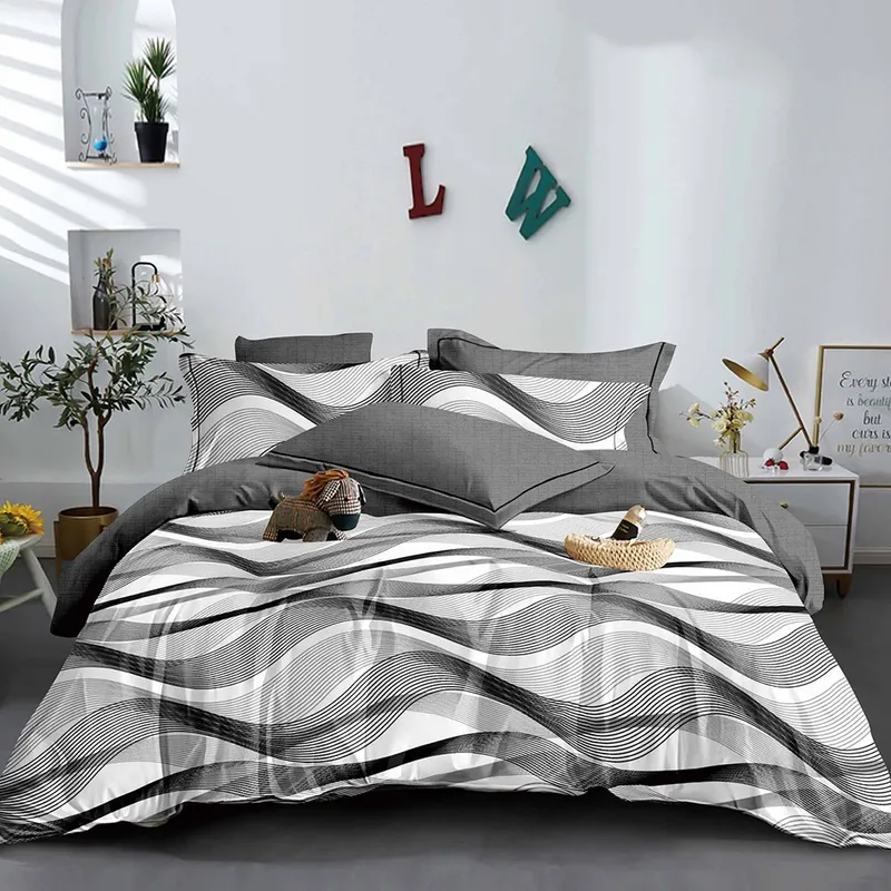 Lenjerie Finet 6 Piese - Valuri Gri - LFS_C018C