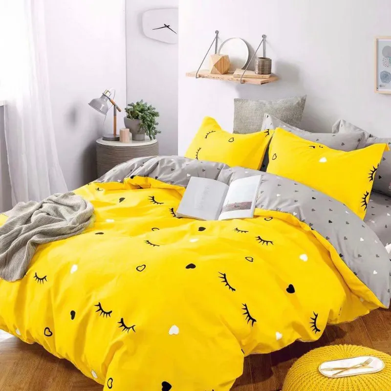 Lenjerie pentru Copii - Bumbac Finet 4 Piese - Ochisori Adormiti LFSGJ_E130