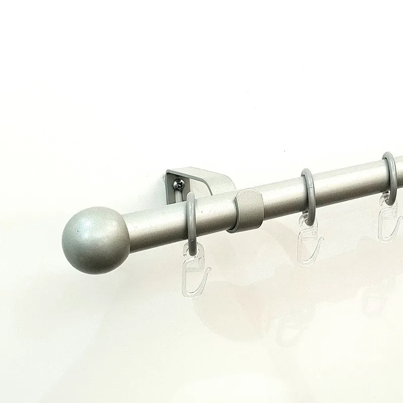 Galerie Perdea Extensibila Luna 160-300cm - Argintiu - Satin - APDGX007_160_300_APDGX