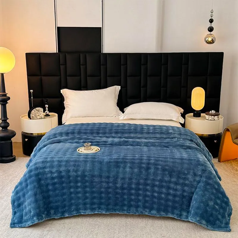 Patura Super Pufoasa 200x230cm - Albastru Petrol - PCCS_T063B