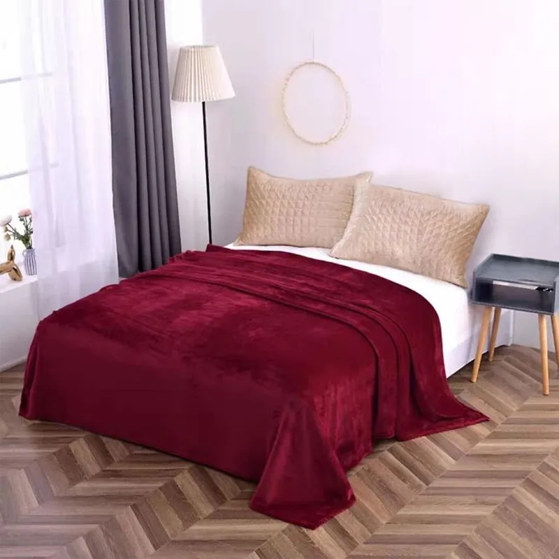 Patura Pufoasa Cocolino (200x230 cm) - Grena Uni - PCU_T018C