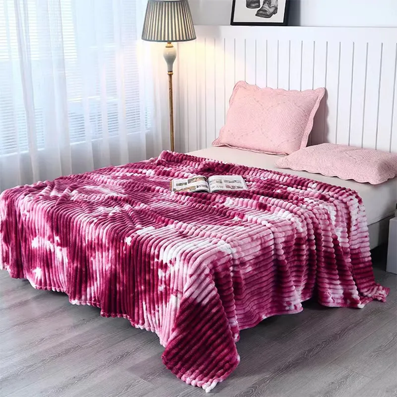 Patura Super Pufoasa 200x230cm - Roz Degrade - PCCM_U046
