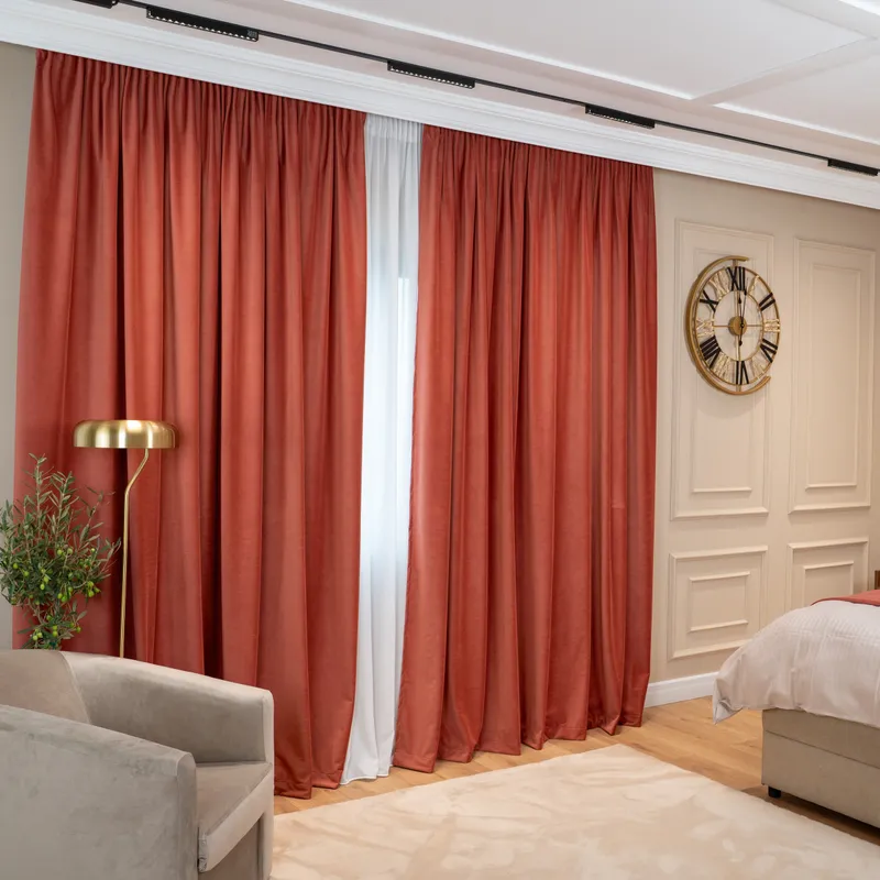 Draperia Ducesei din Catifea Nobilă, Caramiziu - CPV16_PLC