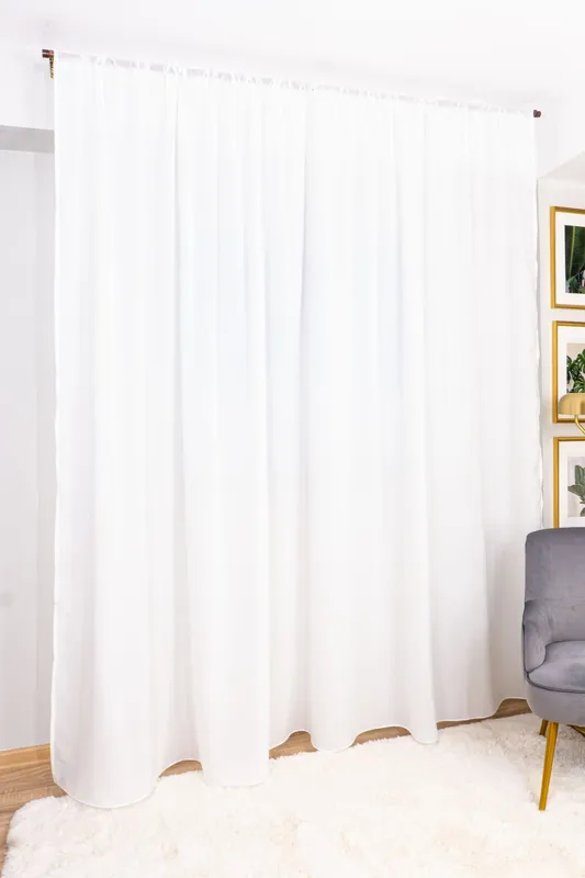 Perdea Matase Alba Densa Roma - PERD069A_PLC