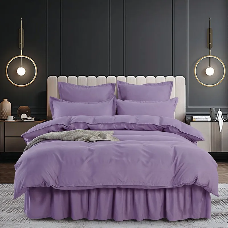Lenjerie Finet  cu Volanase - 6 Piese - Lavanda - LVLVJ_O067B
