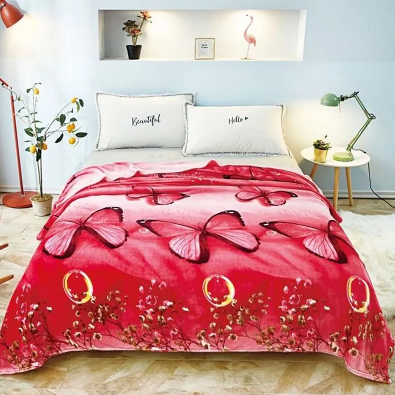 Patura Pufoasa Cocolino (200x230 cm) - Fluturi Corai - PCCM_T097