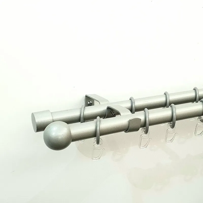 Galerie Perdea Dubla Extensibila Luna 160-300cm - Argintiu - Satin - APDGX013_160_300_APDGX