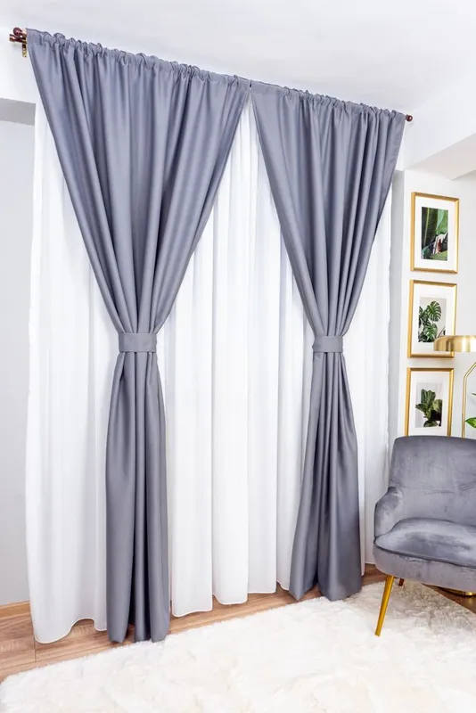 Set Isidora - Perdea Alba Voal PER007_300x245_ATL_EMG si Draperii Blackout Gri Metalic - BOTD008_100x245_ATL_EMG cu Rejansa Set_EMG