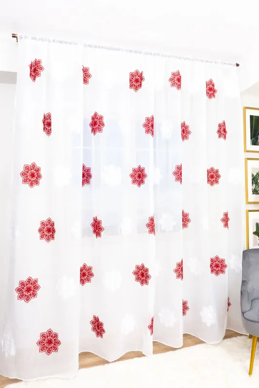 Perdea din In cu Flori Mari Visiniu Intens 300x245cm cu Rejansa - PERD0115A_300X245_D2_05_ATL