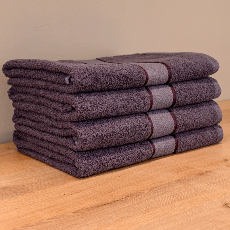 Set Prosoape 3+1 GRATIS - Gri Titan, Bumbac 100%, Mari - 70x140 cm, 420g/mp - 4xPRSL_I031