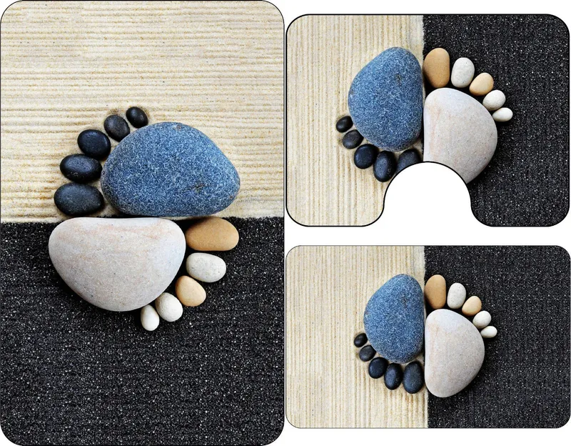 Set 3 Covorase de Baie - Echilibru Zen - CVHB009