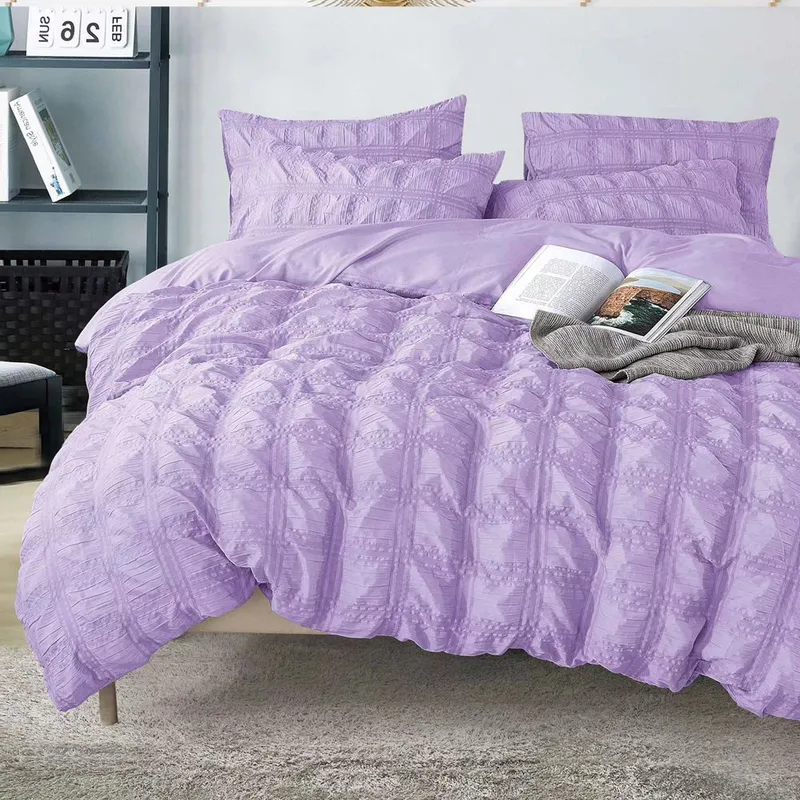 Lenjerie Creponata 6 Piese Finet Premium - Violet- LFPS_I049
