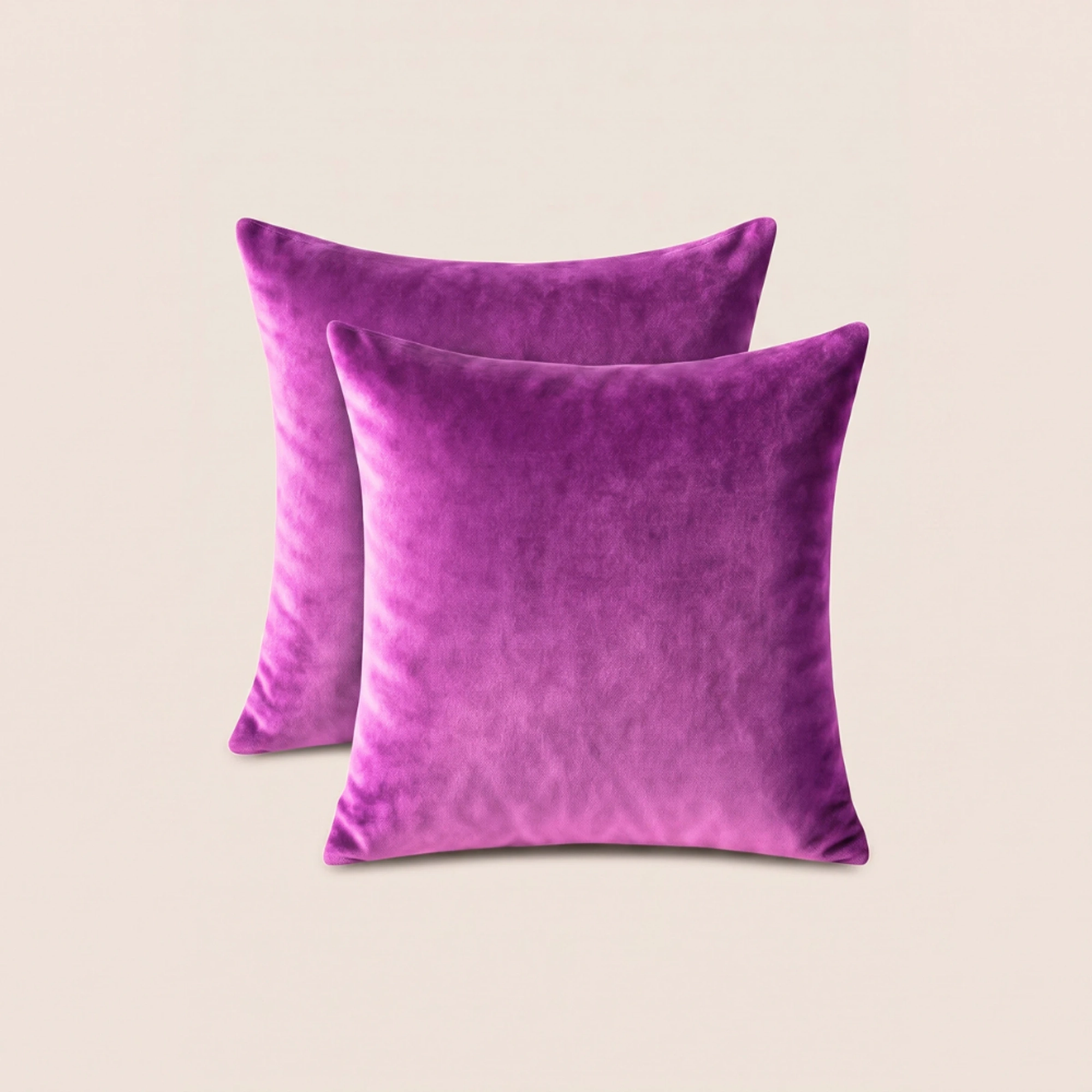Set 2 Perne Decorative din Catifea Violet - PDP0318