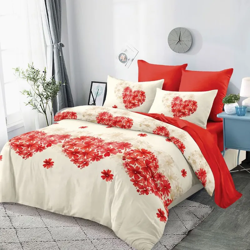 Lenjerie Finet 6 Piese - Inimi cu Flori - LFS_C127B