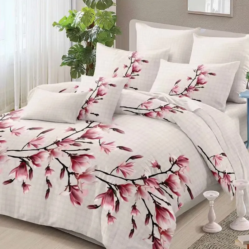 Lenjerie Finet 6 Piese - Bej cu Magnolie - LFS_C037C