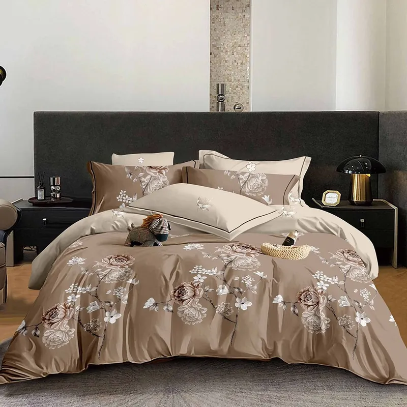 Lenjerie Finet 6 Piese - Maro Crengute cu Flori - LFS_C024B