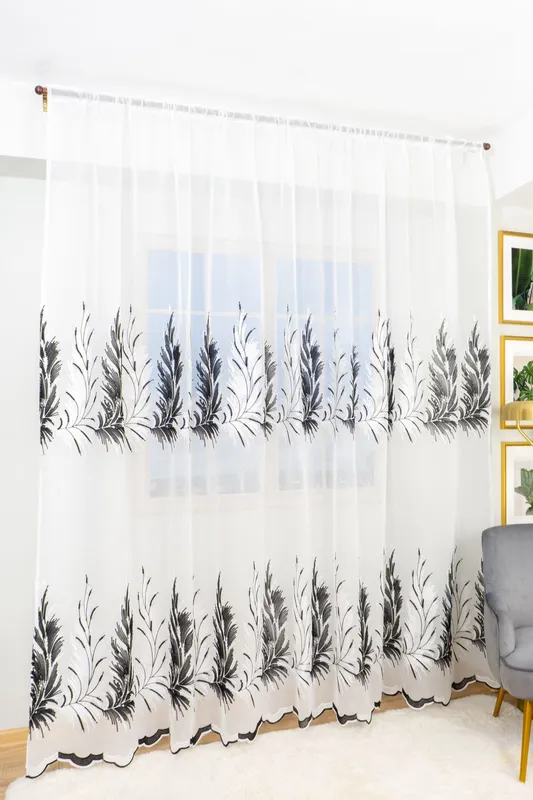 Perdea din In Alma Negru Regal 300x245cm cu Rejansa - PERD044C_300X245_D3_10_ATL