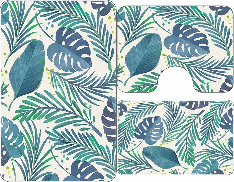Set 3 Covorase de Baie - Green Nature - CVHB001