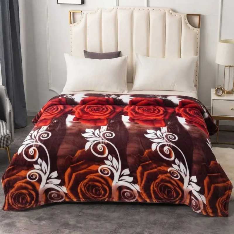 Patura Pufoasa Cocolino (200x230 cm) - Trandafiri Rosii Mari - PCCM_T098