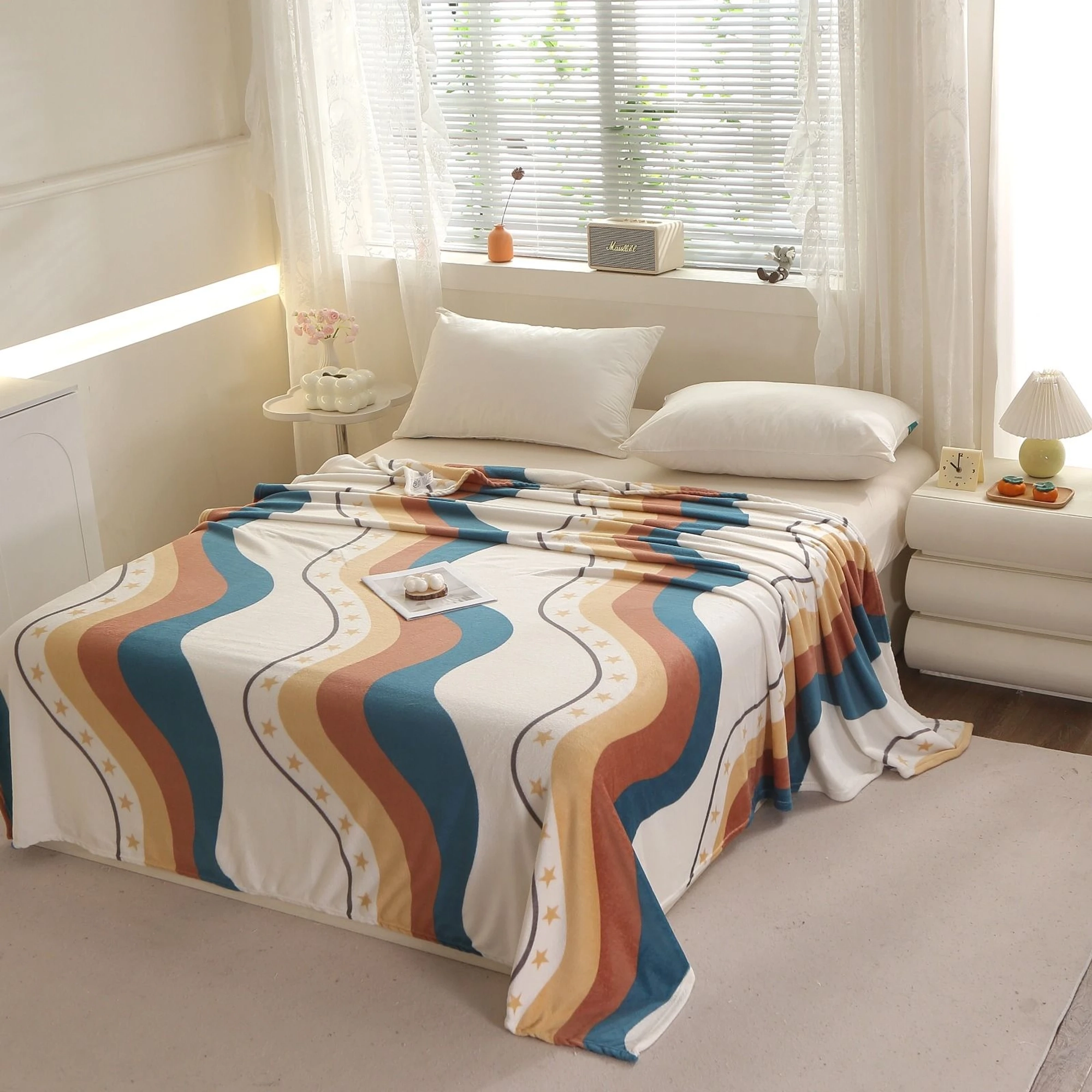 Patura Pufoasa Cocolino (200x230 cm) - Valuri Colorate - PCCB_T011