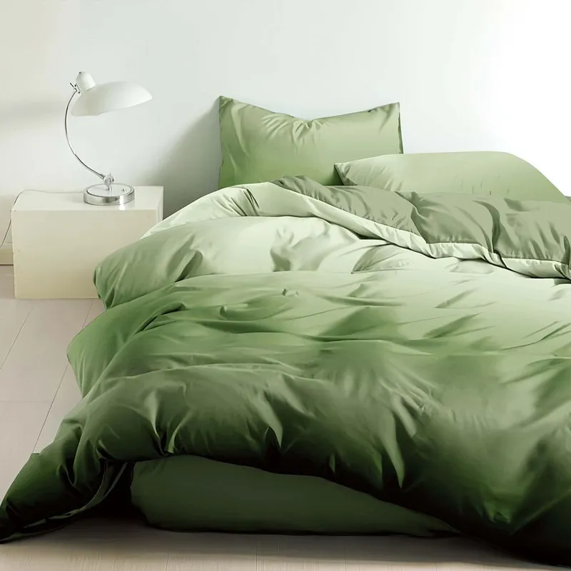 Lenjerie Finet 6 Piese - Verde Olive Degrade - LFS_B114B