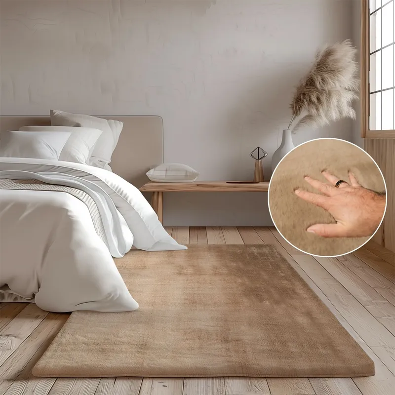 Covor Pufos Bej Cald - Happy Touch – Atingere de Plus - 80x150 cm - CVHP002_80x150_CVH