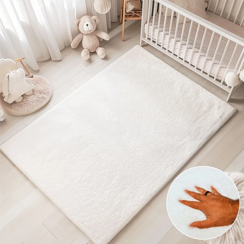 Covor Alb Perlat Pufos - Happy Touch - Nor Pufos - 160x230 cm - CVHP001_160x230_CVH