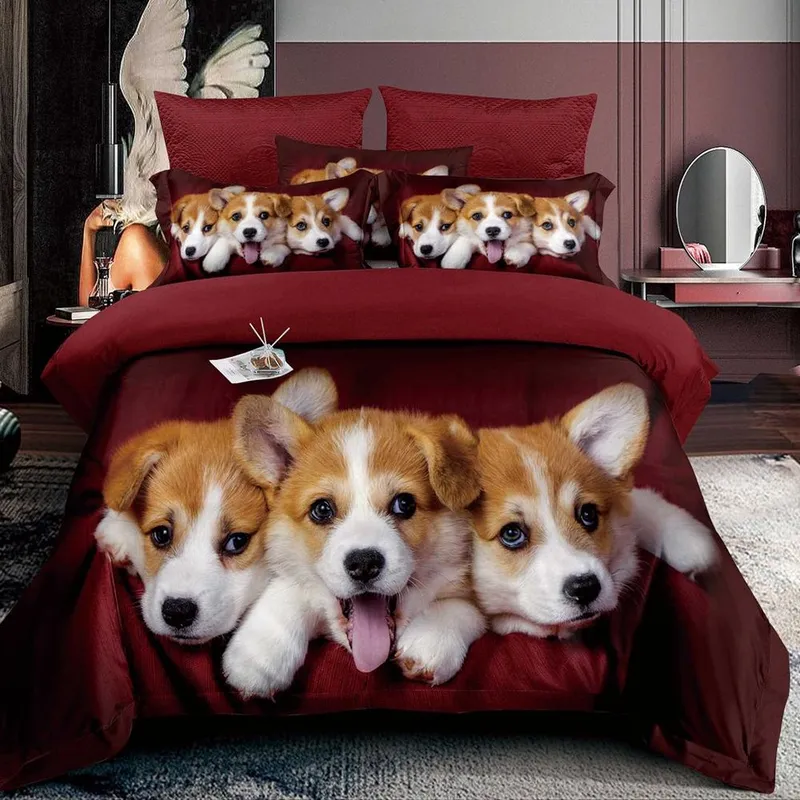 Lenjerie Finet 6 Piese - Catelusi Welsh Corgi - LFS_D144B