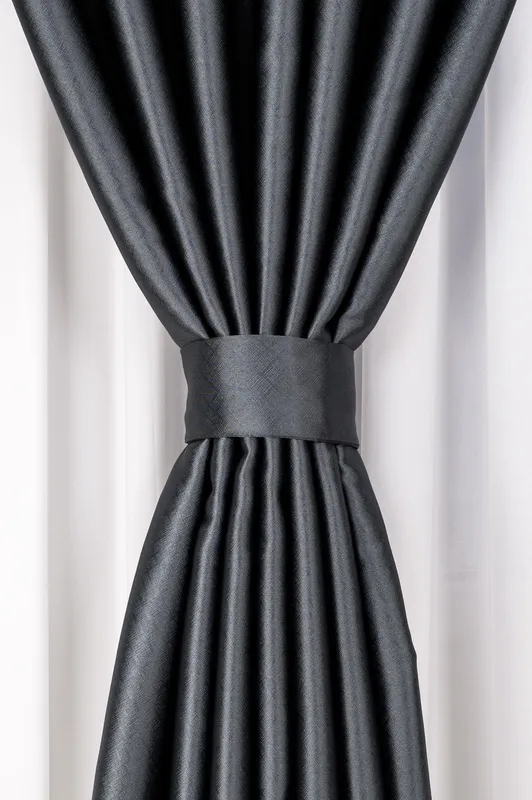 Draperie Blackout 100% Perfect Gri Antracit Metalizat - BOTD058B_PLC