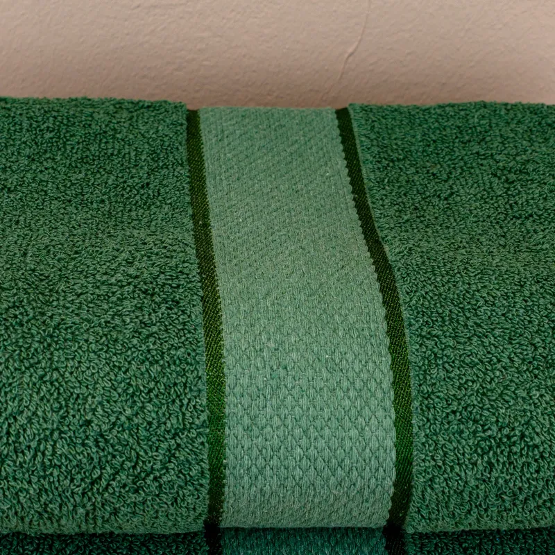 Prosop din Bumbac 100%, Verde, Mari 50x90 cm, 420 g/m²